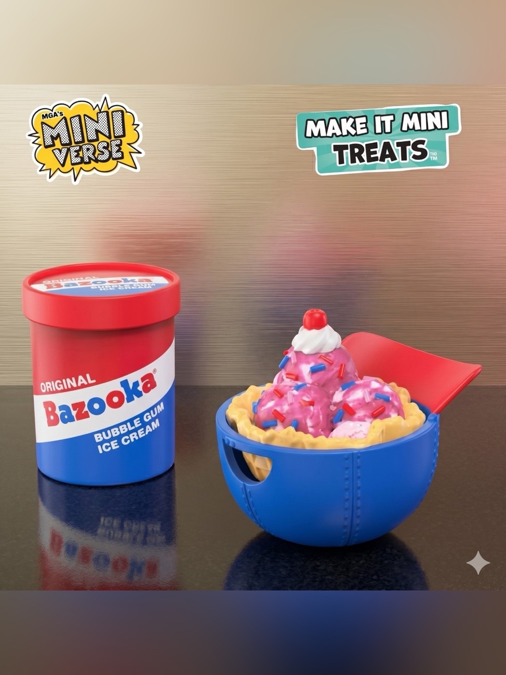MGA's Miniverse Make It Mini TREATS Series 1: BAZOOKA Ice Cream (Sealed NEW)